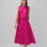 Maison Rabih Kayrouz Satin Skirt Fuschia / 36