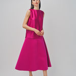 Maison Rabih Kayrouz Charmeuse Top Fuschia / 36