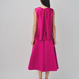 Maison Rabih Kayrouz Charmeuse Top Fuschia / 36