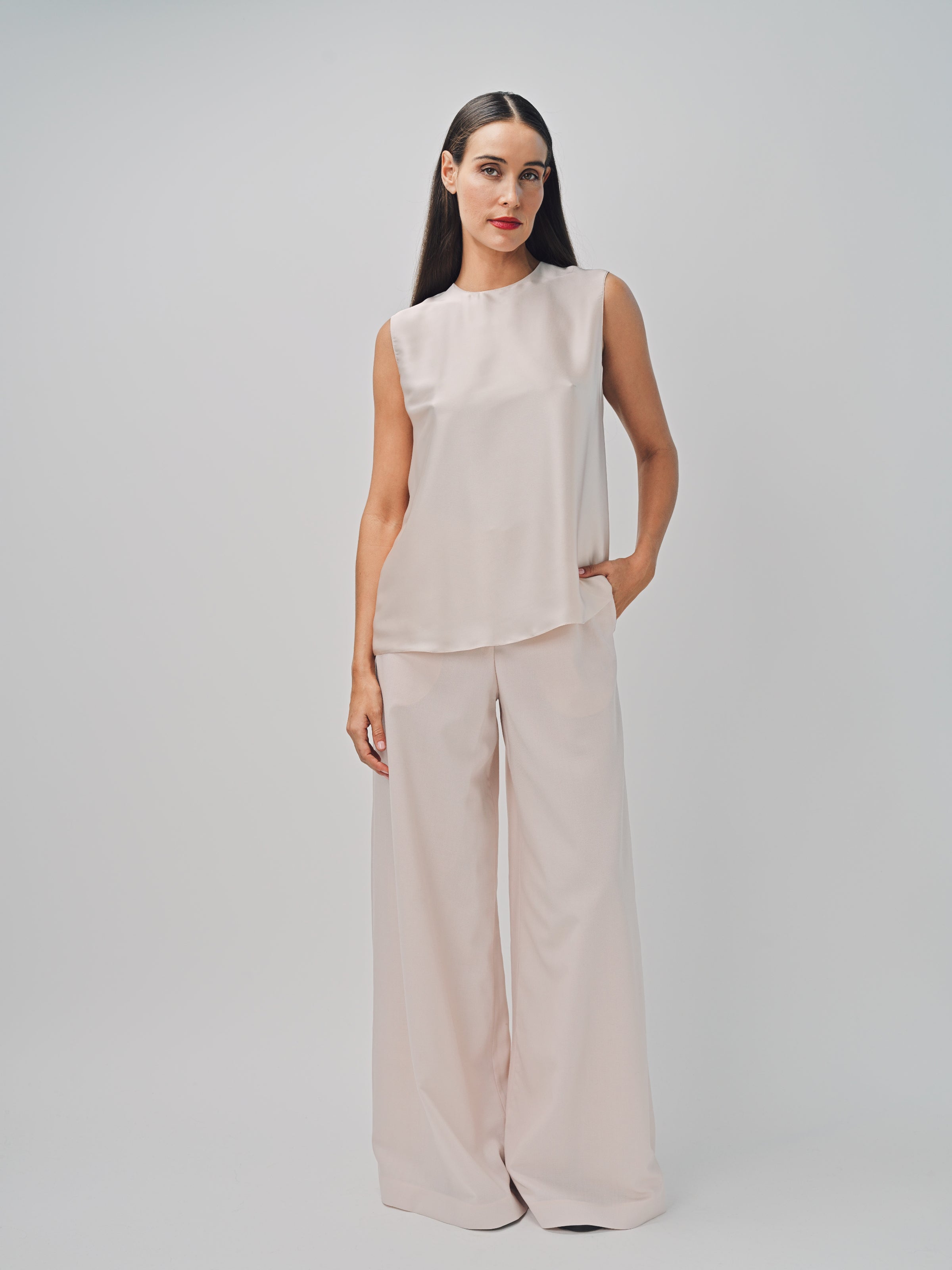 Maison Rabih Kayrouz Charmeuse Top Lune / 36