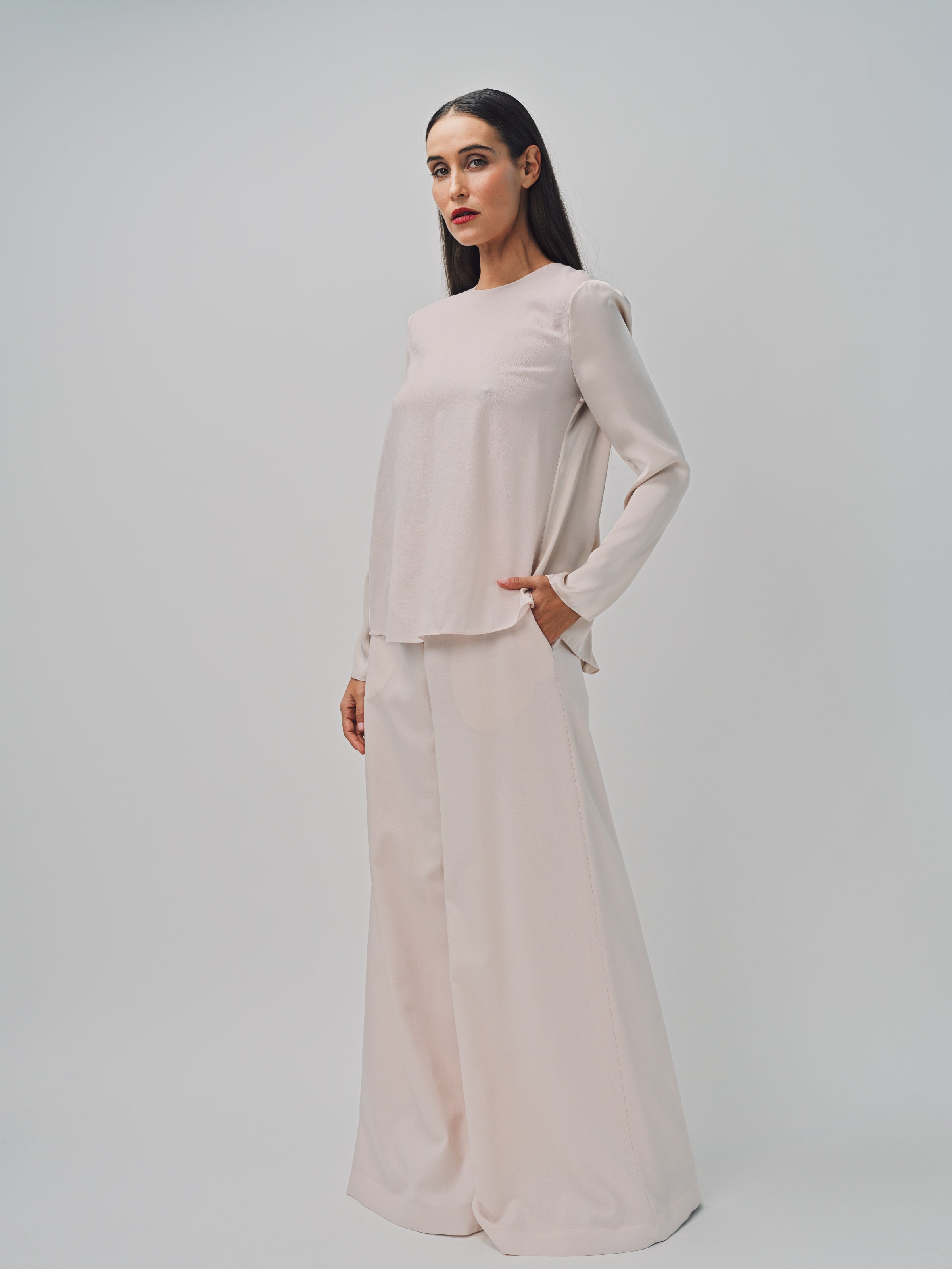 Maison Rabih Kayrouz Charmeuse Top Lune / 36