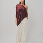 Maison Rabih Kayrouz Charmeuse Top Marron / 36