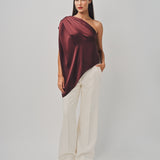 Maison Rabih Kayrouz Charmeuse Top Marron / 36