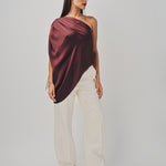 Maison Rabih Kayrouz Charmeuse Top Marron / 36