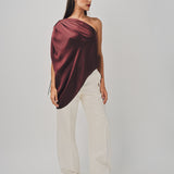 Maison Rabih Kayrouz Charmeuse Top Marron / 36