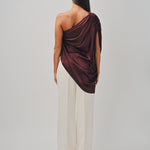 Maison Rabih Kayrouz Charmeuse Top Marron / 36