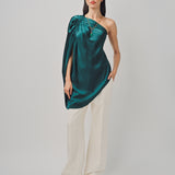 Maison Rabih Kayrouz Charmeuse Top Vert / 38