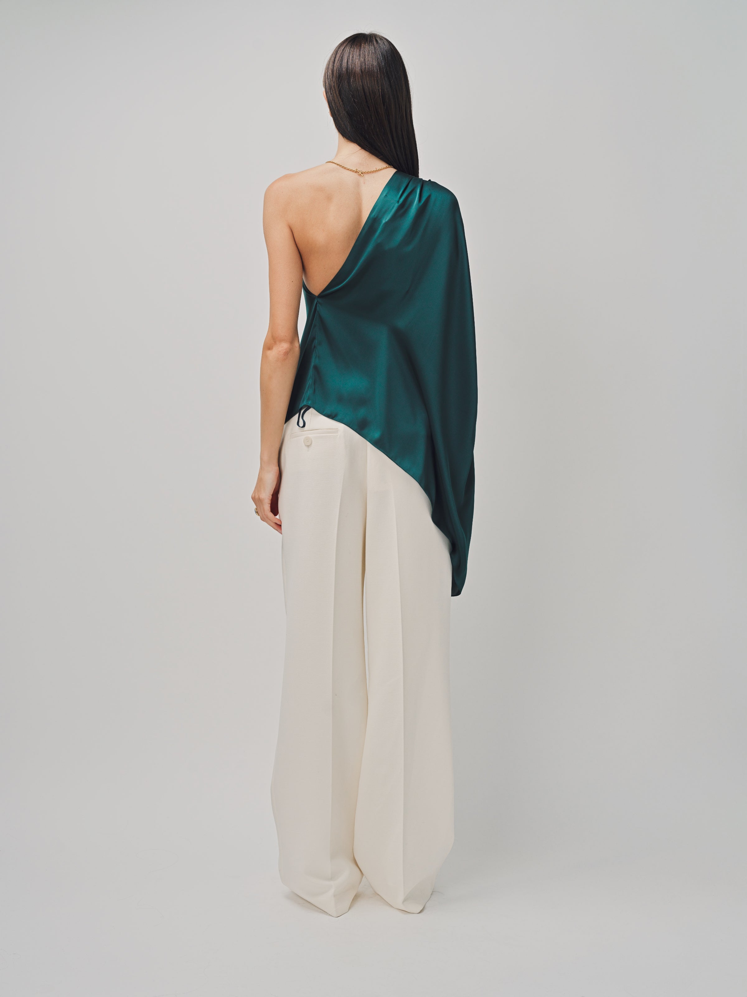 Maison Rabih Kayrouz Charmeuse Top Vert / 38