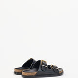 The Row Buckle Slide in Calfskin