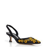 Manolo Blahnik Carolyne Gala Silk Slingback Pump