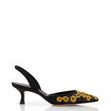 Manolo Blahnik Carolyne Gala Silk Slingback Pump
