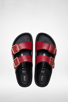 Arizona Snake Birkenstock in Red