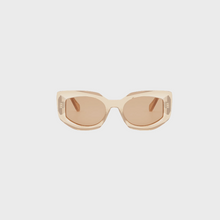 Bold Three Dots Acetate Butterfly Sunglasses in Orange