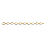 14K Yellow Gold Chain Bracelet with Diamond Links
