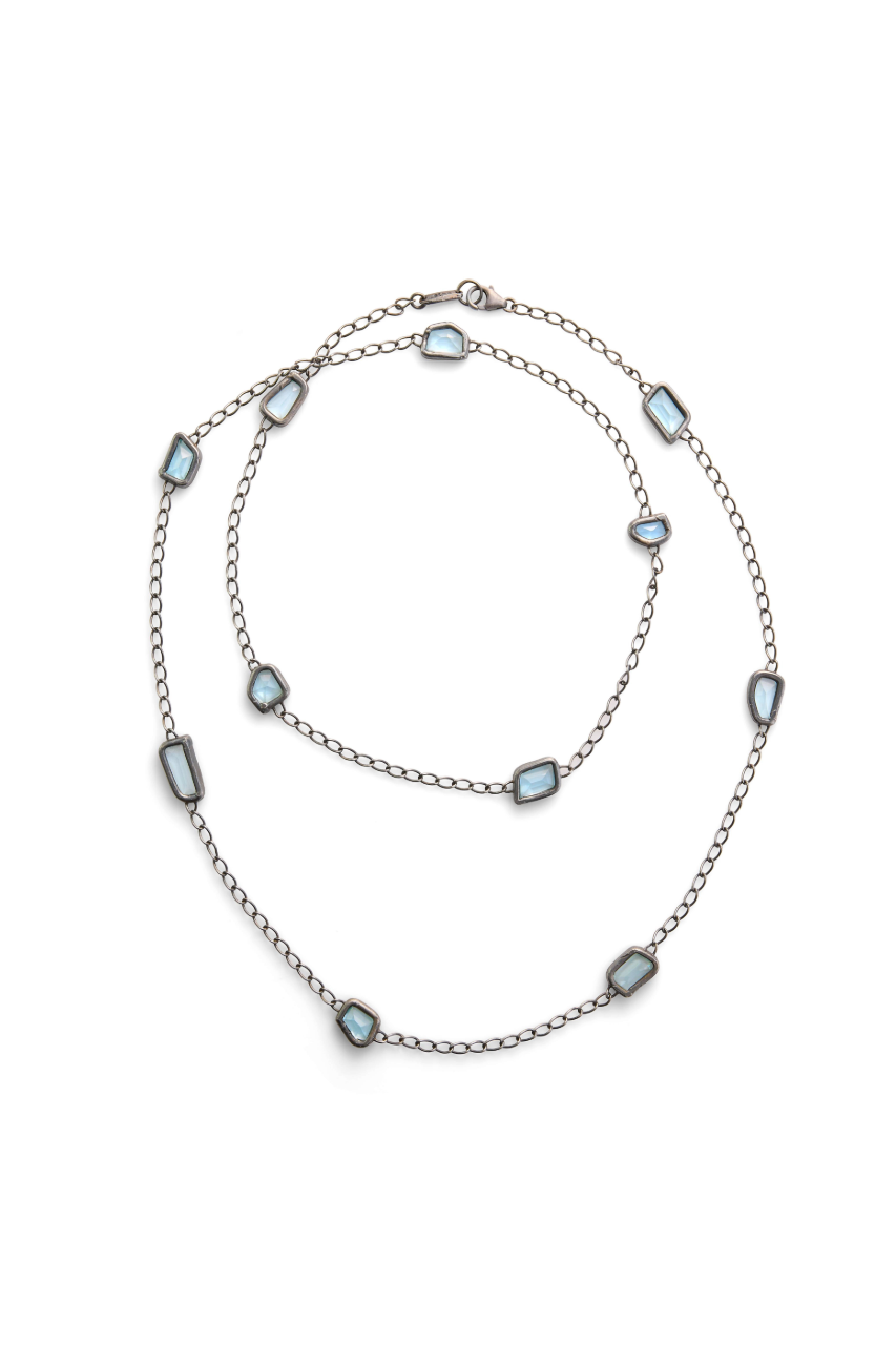 Small Rocks By The Yard Necklace