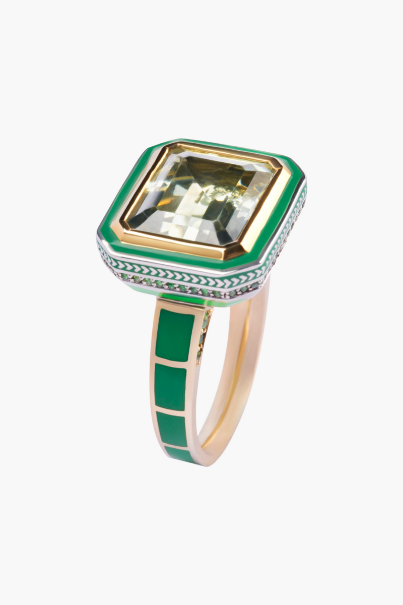 Silver Tile Imperial Ring