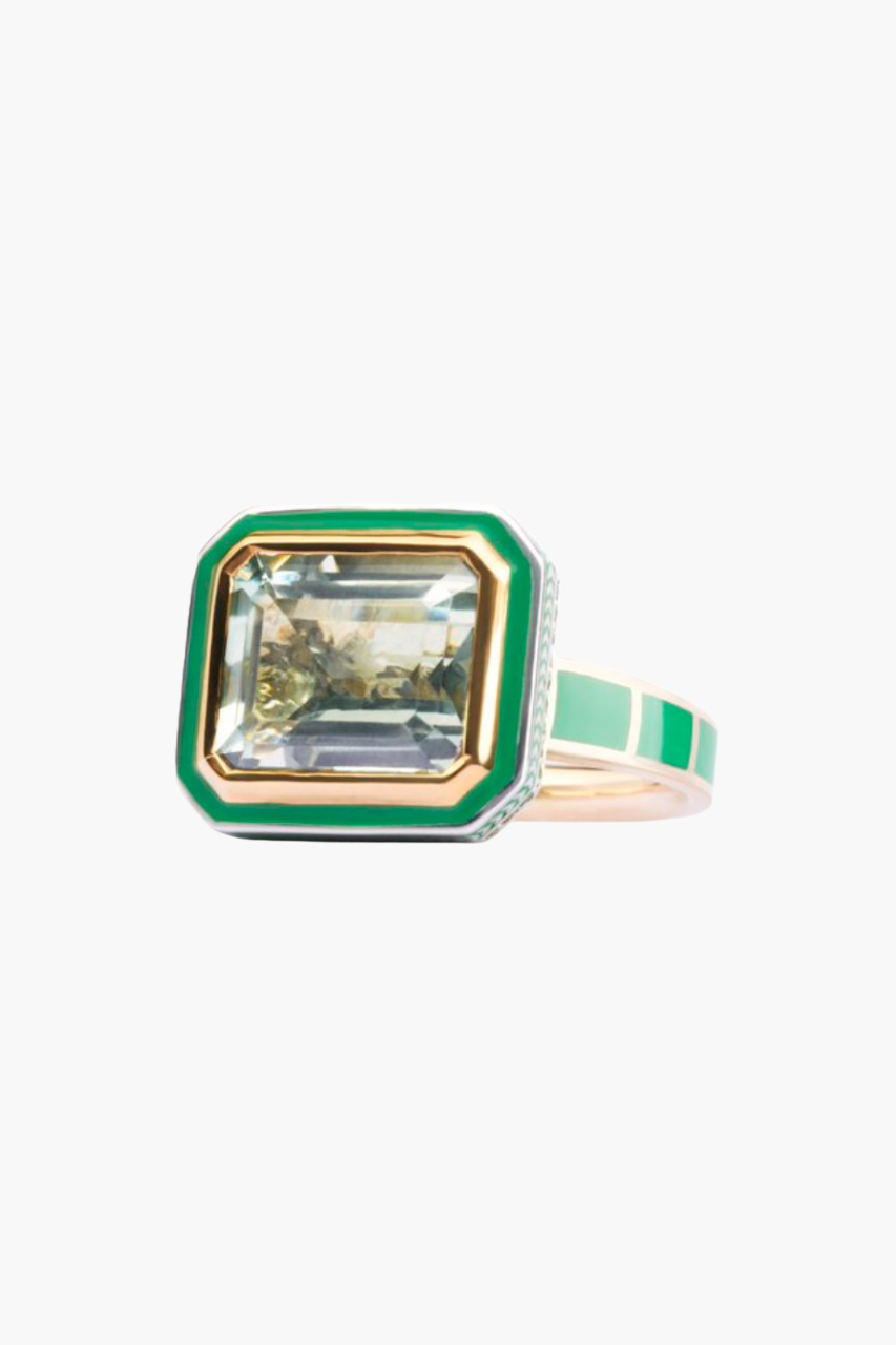Silver Tile Imperial Ring