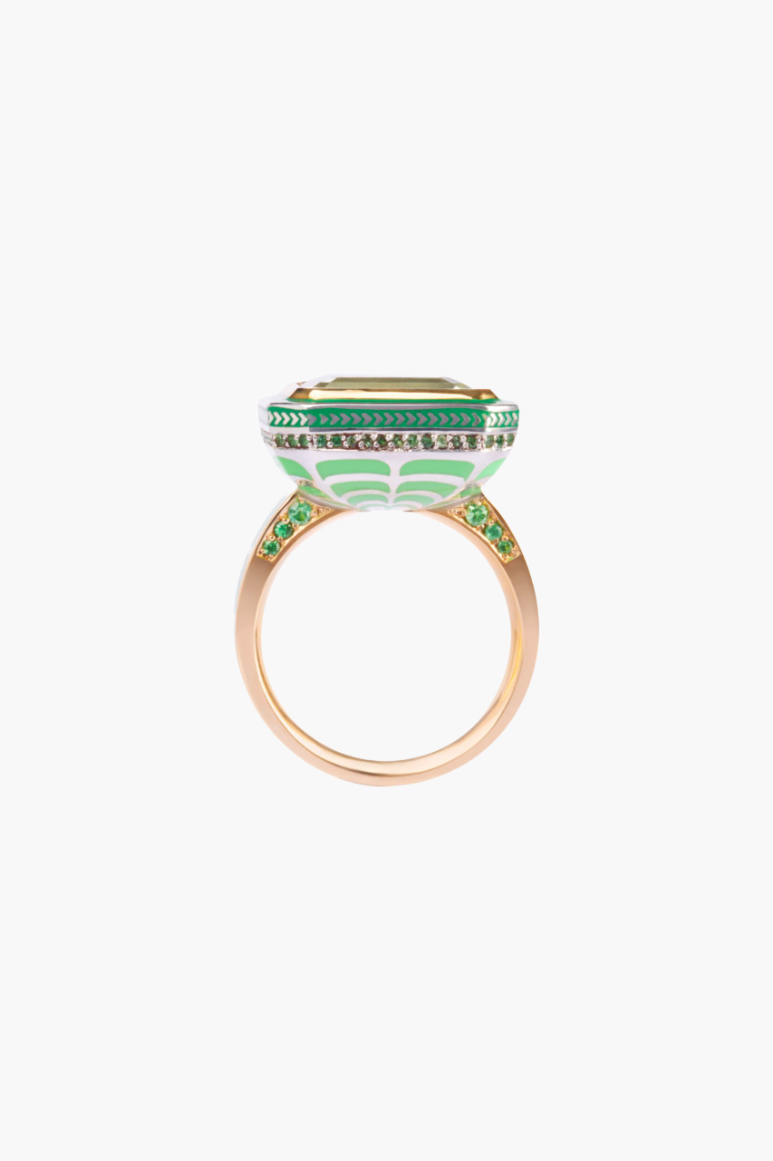 Silver Tile Imperial Ring