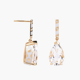 Candy Pave Bar Drop Earrings