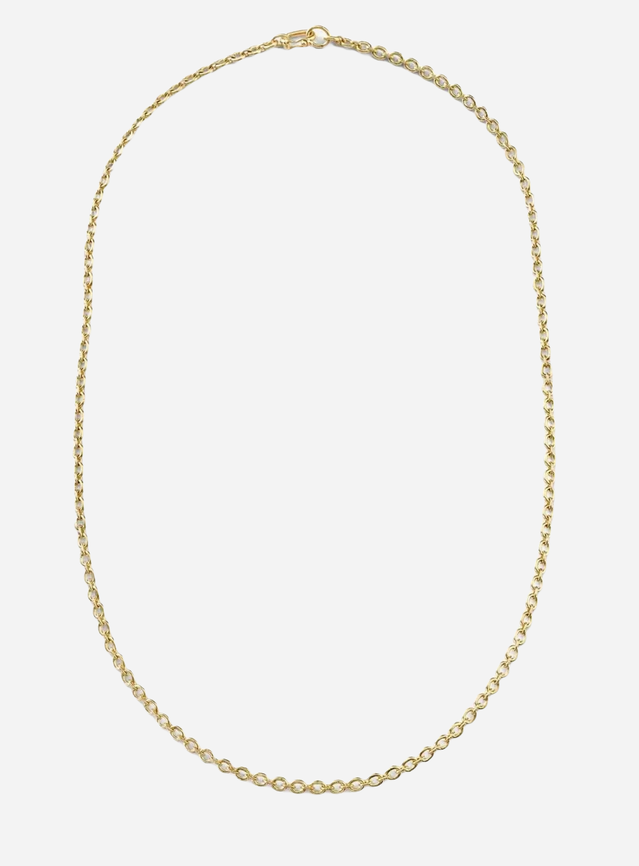 18K Yellow Gold Signature 18" Oval Link Chain