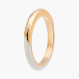 Alice Cicolini 14K Yellow Gold and White Enamel Band