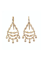 22K Yellow Gold Diamond Dancing Emilie Earrings