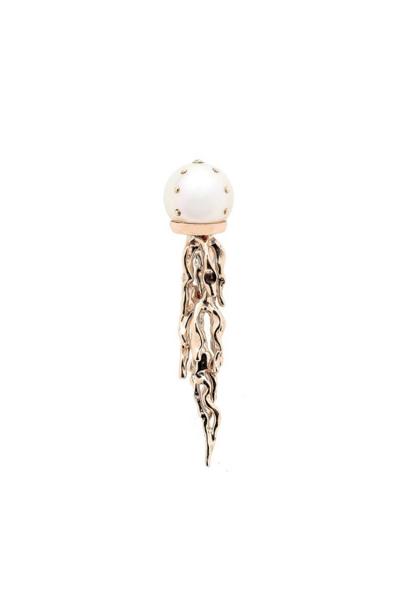 Jellyfish White Pearl Stud