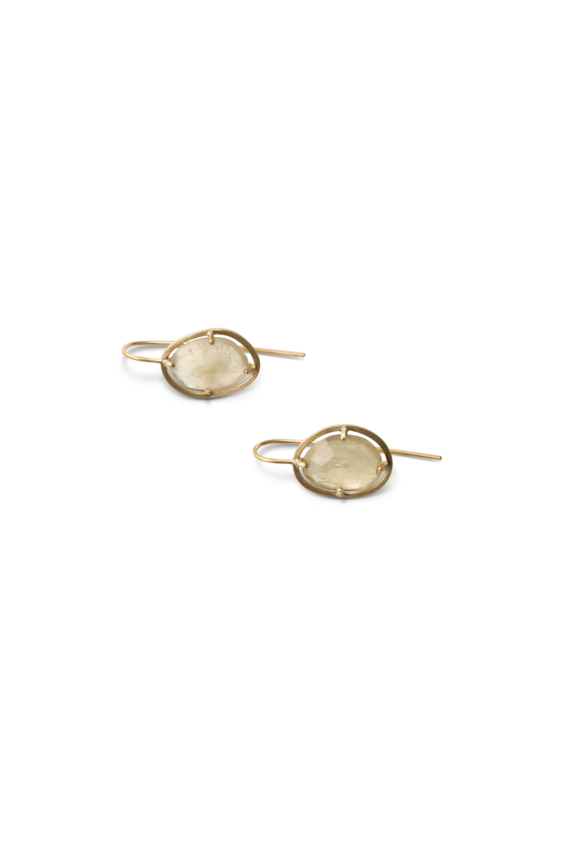 Drop Pink Sapphire Earrings