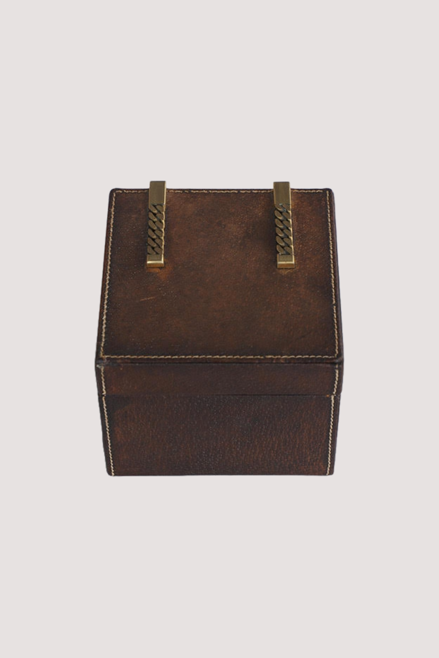 Gucci Leather and Gold Chain Box