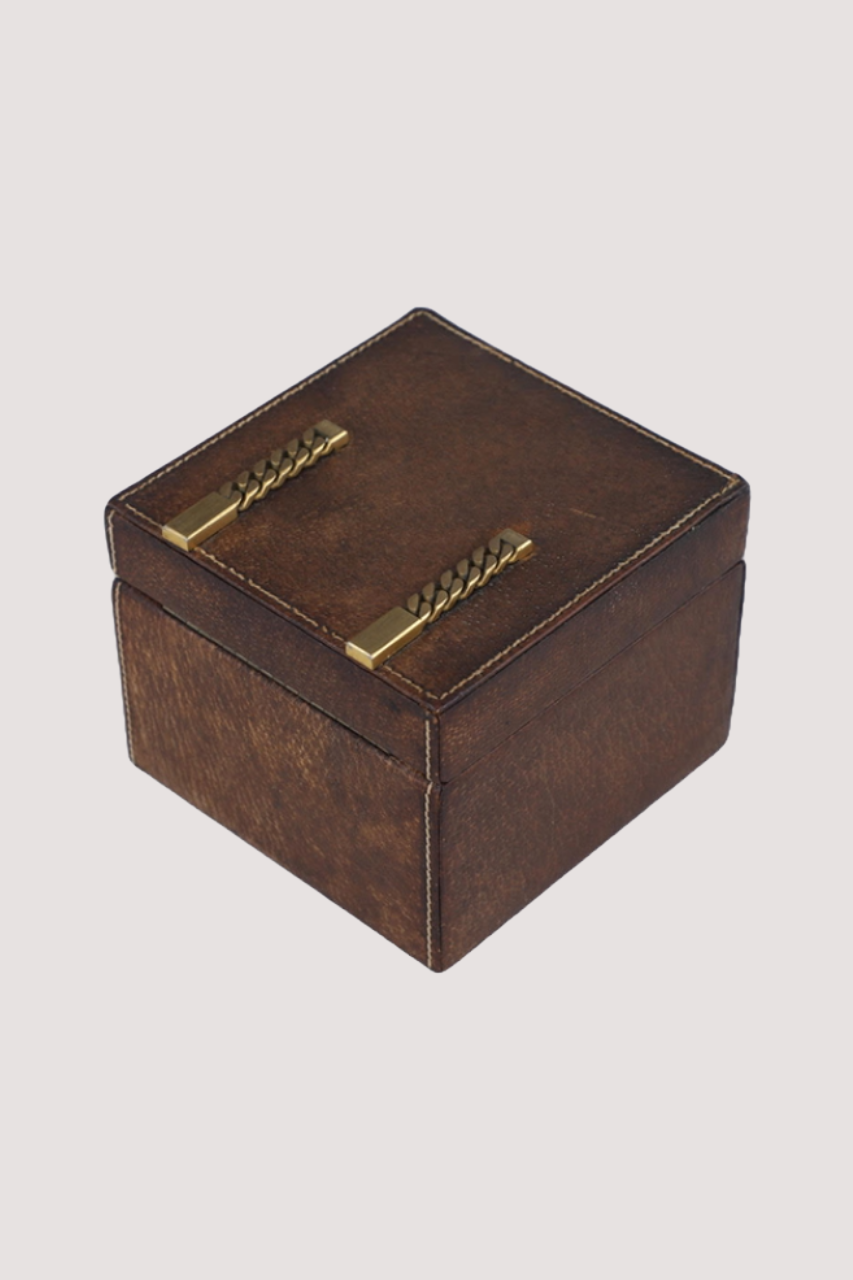 Gucci Leather and Gold Chain Box