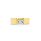 14K Yellow Gold Floating Baguette Ring