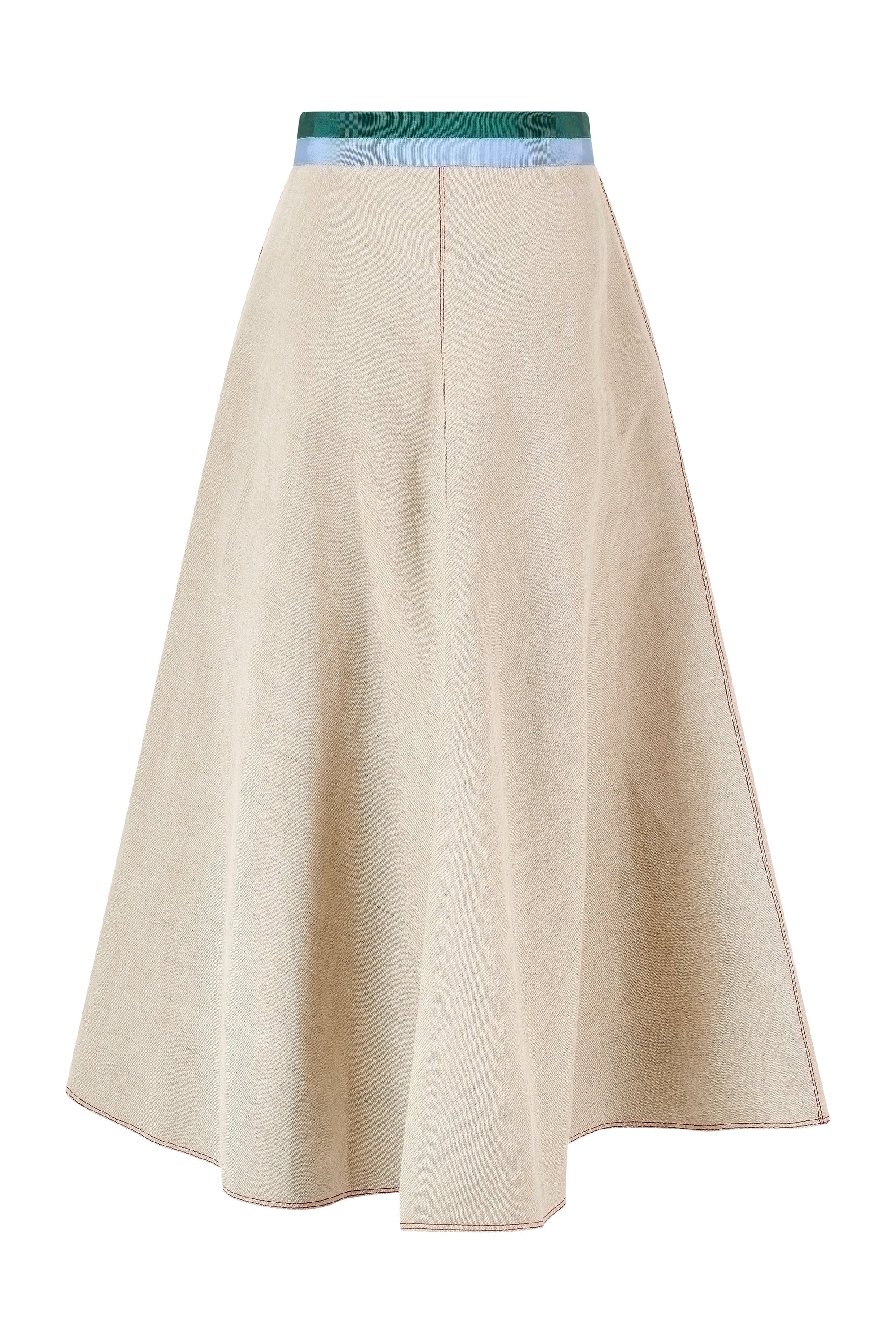 Ribbon Quartered A-Line Skirt