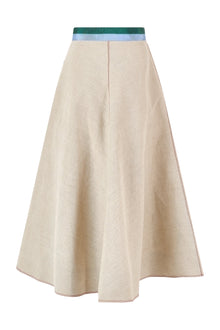 Ribbon Quartered A-Line Skirt