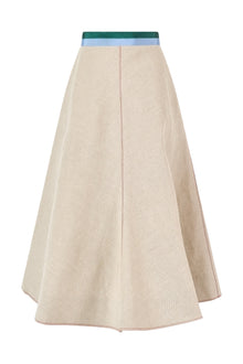 Ribbon Quartered A-Line Skirt