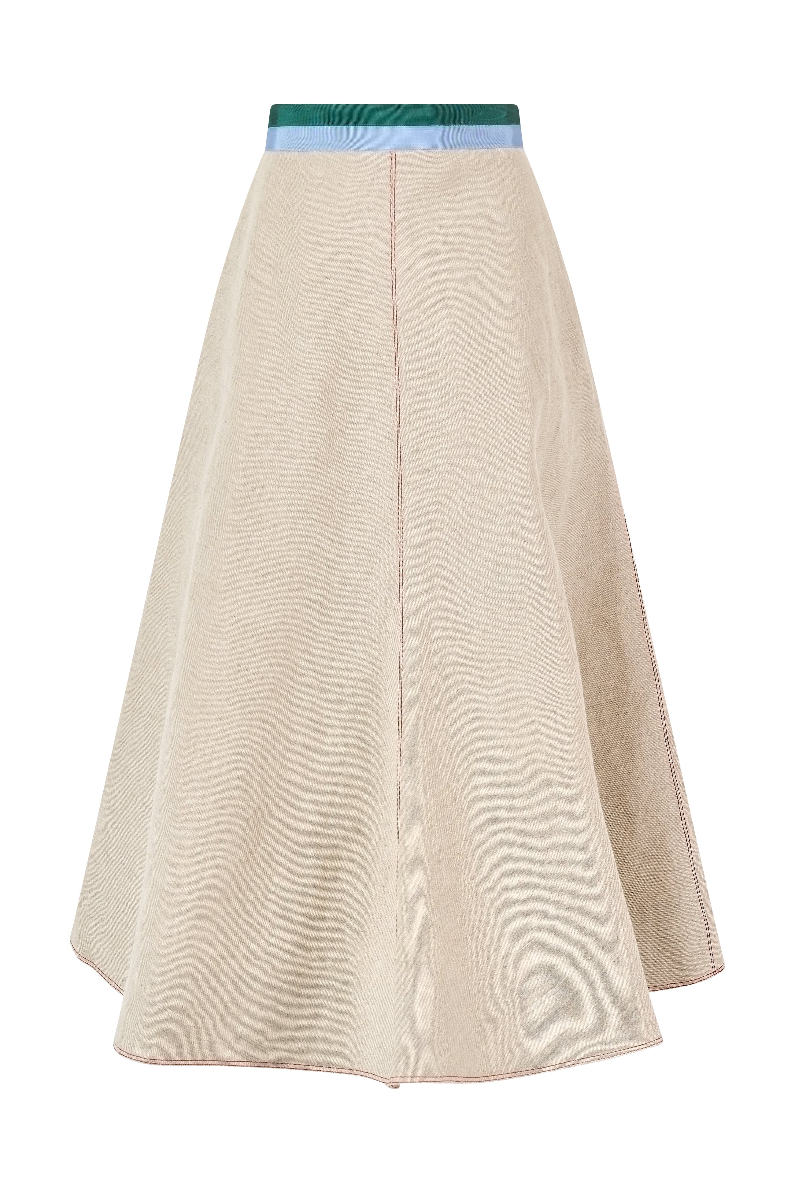 Ribbon Quartered A-Line Skirt