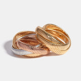 Sidney Garber 18K Yellow Gold 12mm Rolling Bracelet