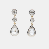 Rose Cut Antique Diamond Earrings