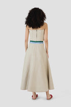 Ribbon Quartered A-Line Skirt