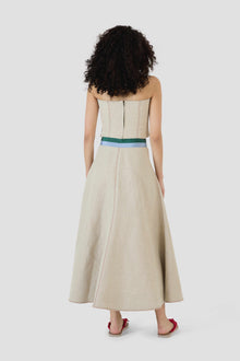 Ribbon Quartered A-Line Skirt
