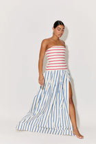 Strapless Drop Waist Gown