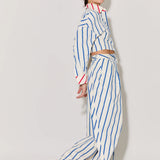 Rosie Assoulin Pleated Asymmetrical Pant