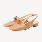 Pair view cremino kakoda slingback flat on white background, with no model shown.