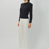 Sa Su Phi Cashmere Round Neck Epaulette Sweater