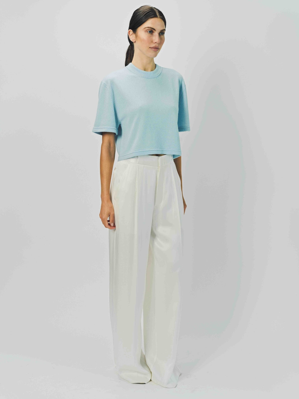 Sa Su Phi Cashmere Cropped T-Shirt