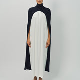 Sa Su Phi Cashmere/Silk Long Ribbed Poncho Cape