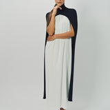 Sa Su Phi Cashmere/Silk Long Ribbed Poncho Cape