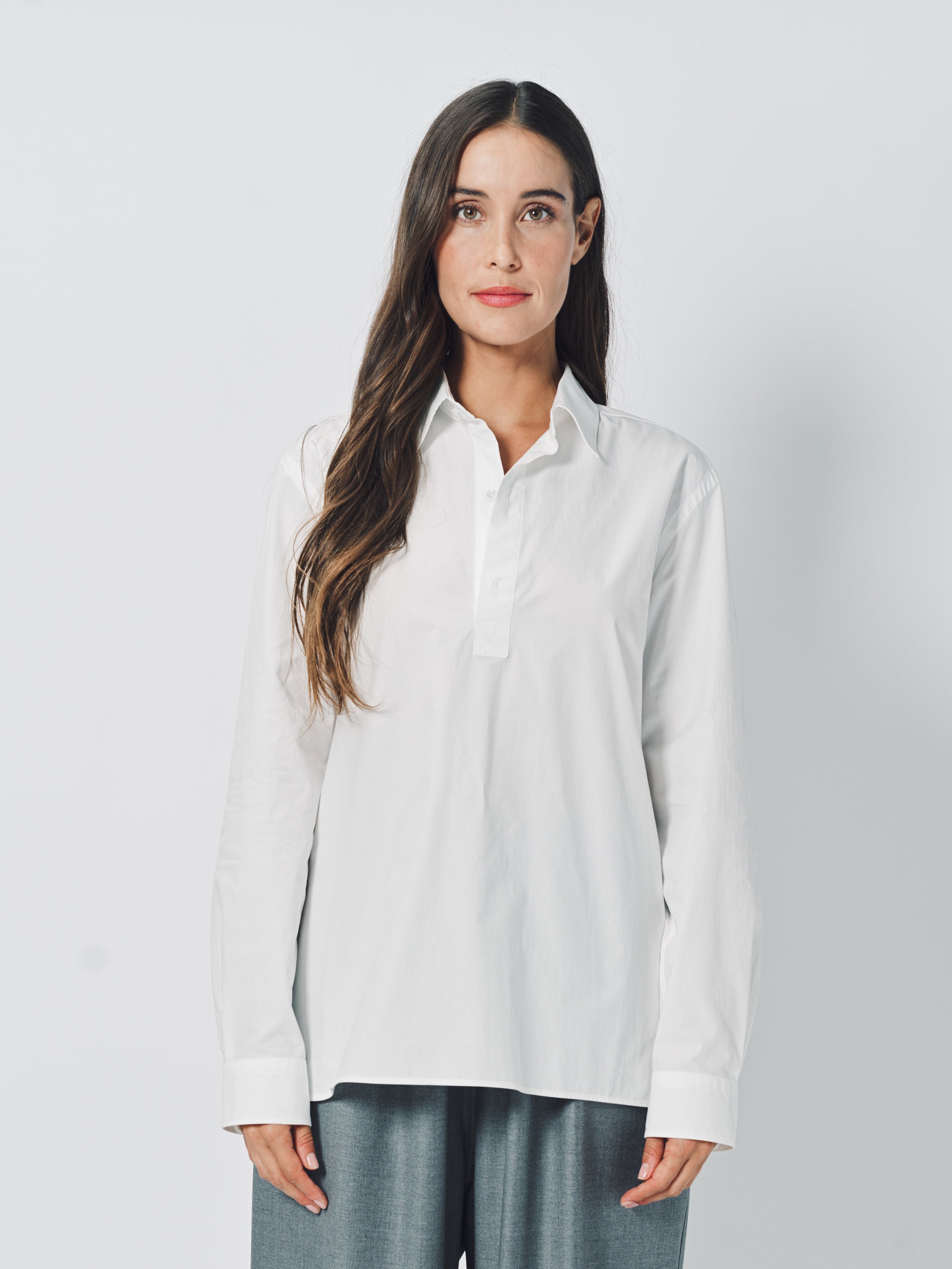 Sofie D'Hoore Beuys LS Washed Cotton Poplin Shirt 32 / White