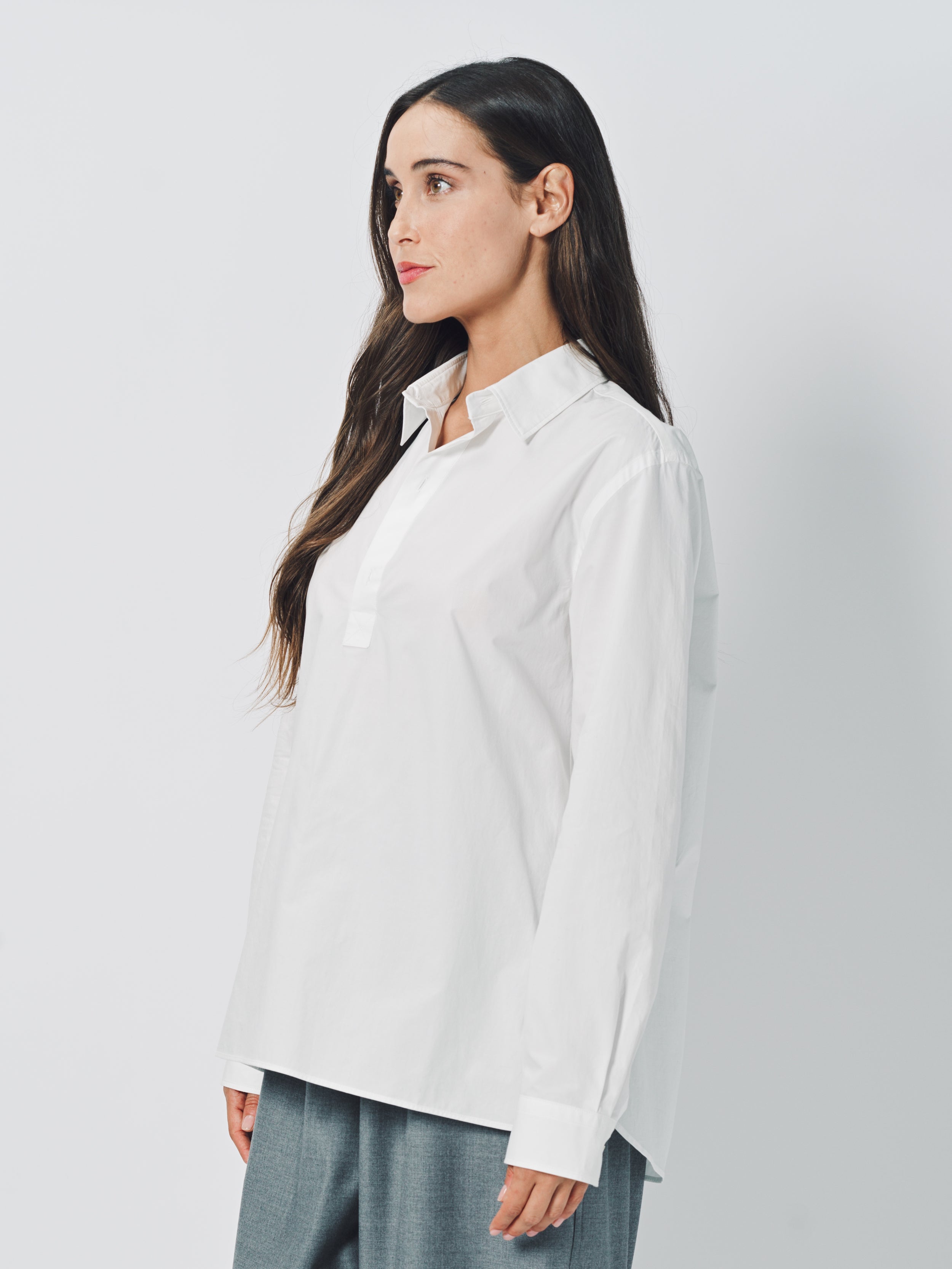 Sofie D'Hoore Beuys LS Washed Cotton Poplin Shirt 32 / White