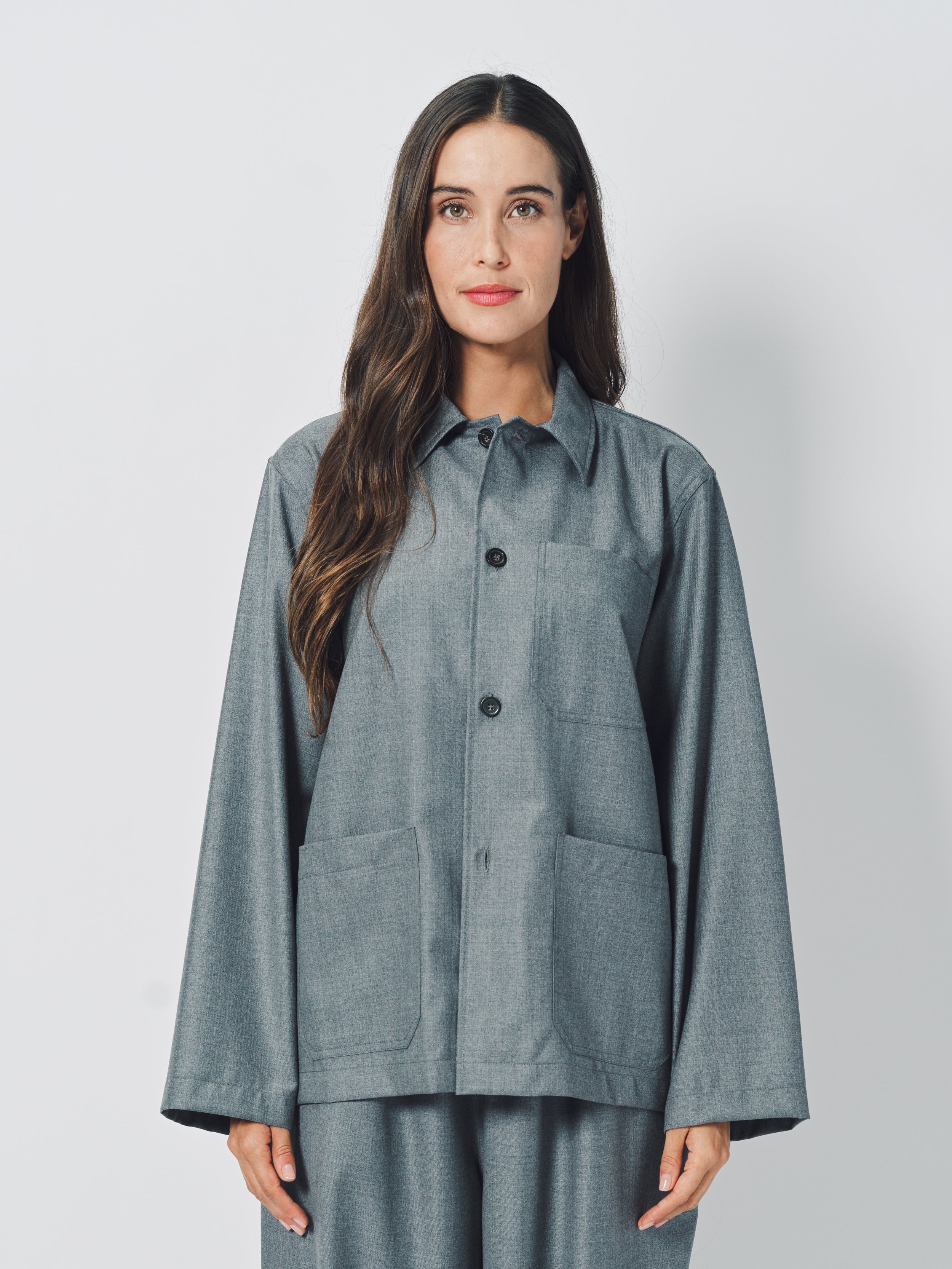 Sofie D'Hoore Cimabue Jacket in Wool 32 / Grey Melange