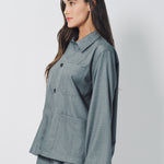 Sofie D'Hoore Cimabue Jacket in Wool 32 / Grey Melange